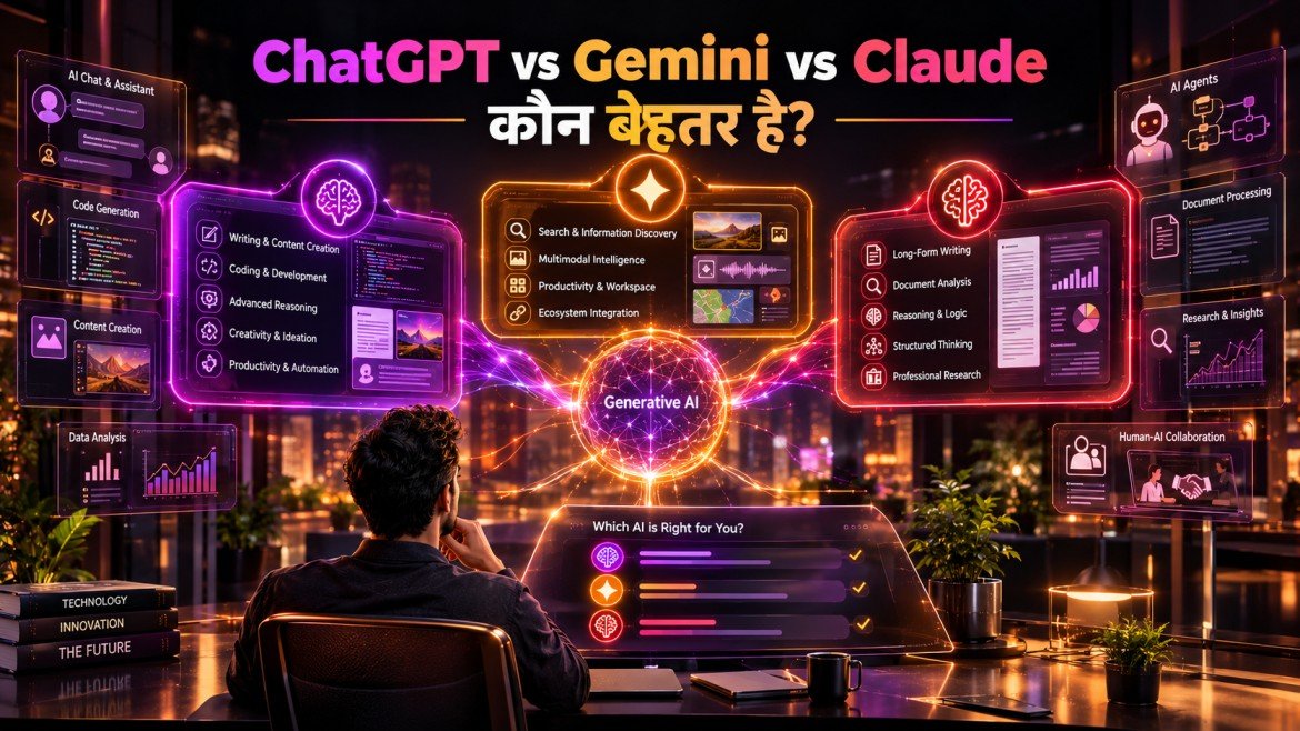 ChatGPT vs Gemini vs Claude: कौन बेहतर है?