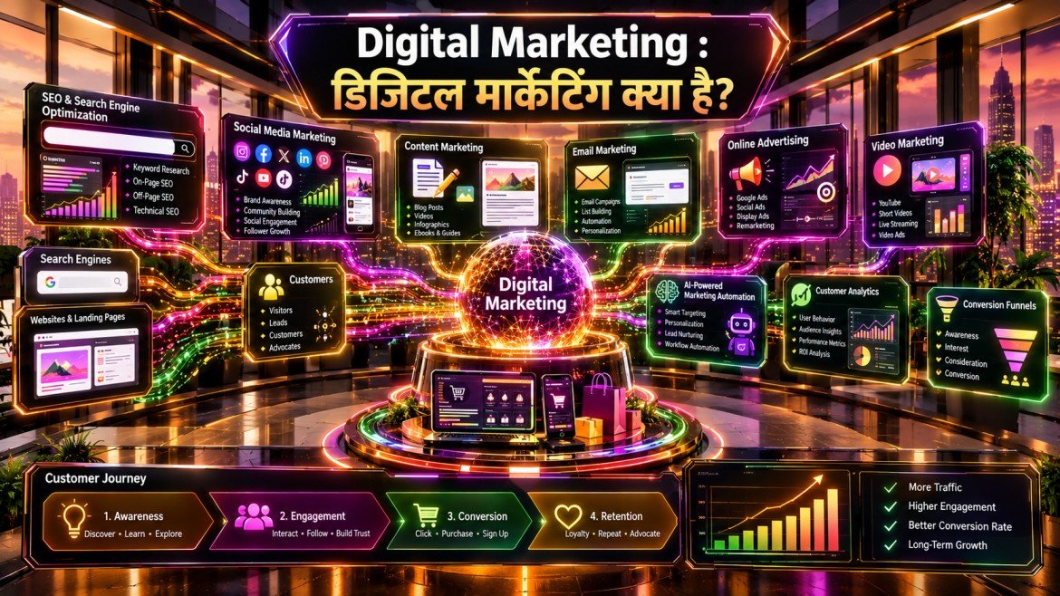Digital Marketing : डिजिटल मार्केटिंग क्या है?