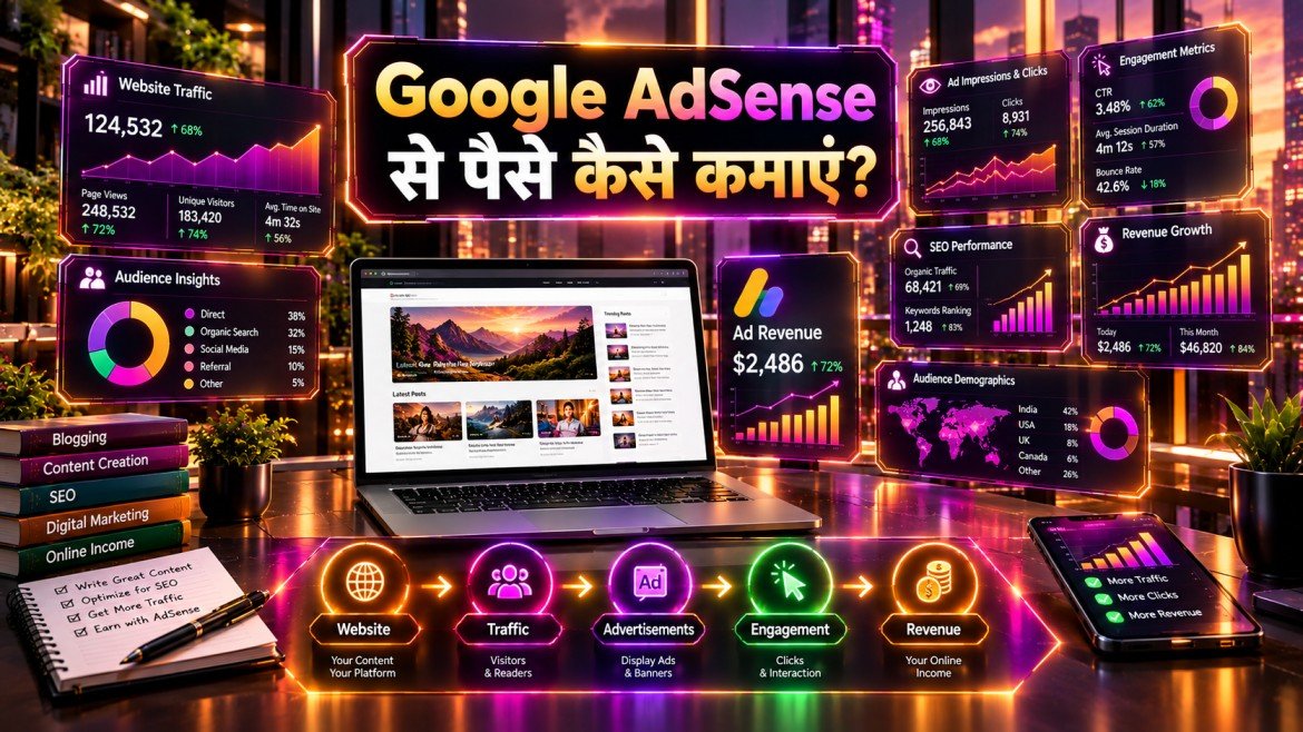 Google AdSense से पैसे कैसे कमाएं? जानिए पूरी जानकारी