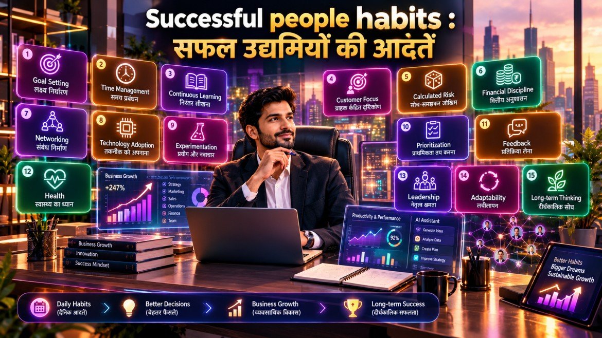 Successful people habits : सफल उद्यमियों की आदतें