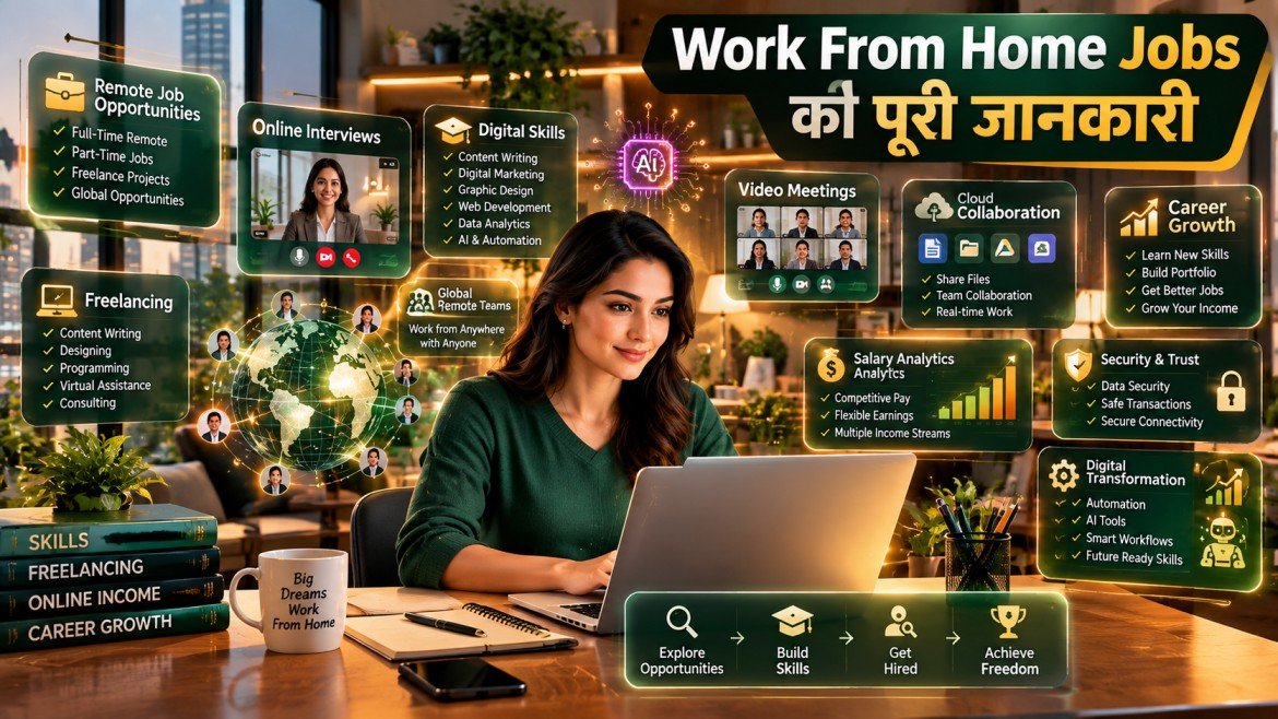 Work From Home Jobs की पूरी जानकारी: घर बैठे कमाई और करियर का पूरा गाइड