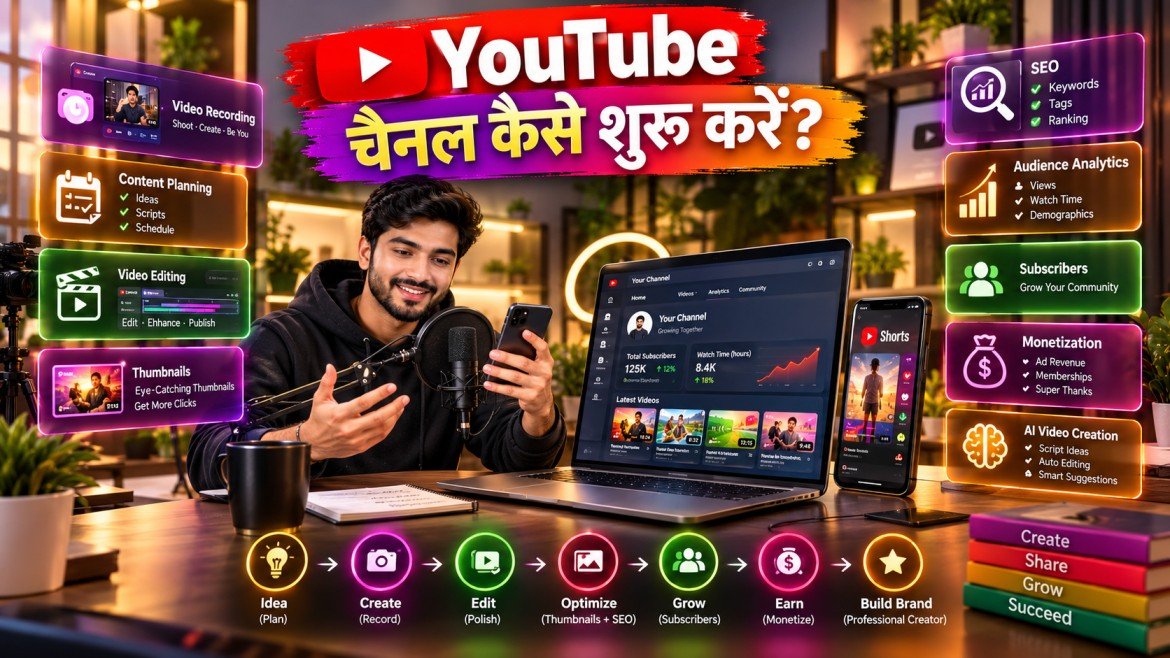 YouTube चैनल कैसे शुरू करें?